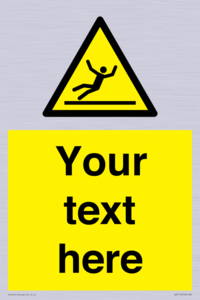 Custom Figure Slipping Sign